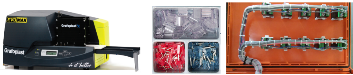 wire & cable printer, manual marking kit and cable wireing system 